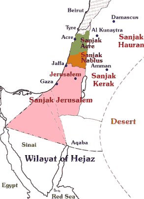 palestina divisionhasta 1917